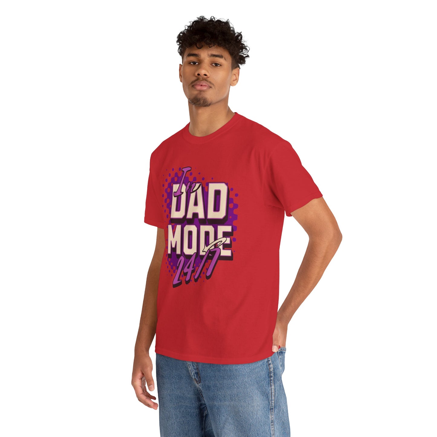 "DAD MODE" Unisex Heavy Cotton Tee