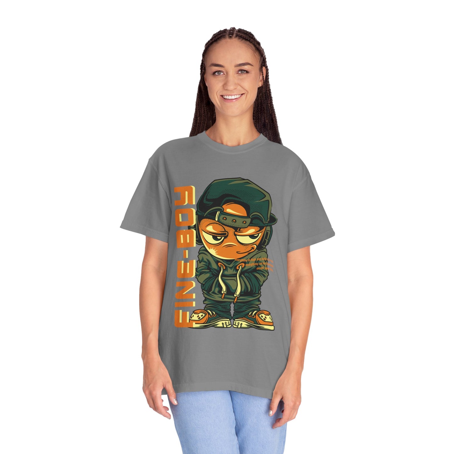 Streetwear Graphic Tee for Kids, Fine Boy Urban Style Shirt, Youth Fashion T-shirt, Trendy Gift for Birthdays, Cool Summer Look