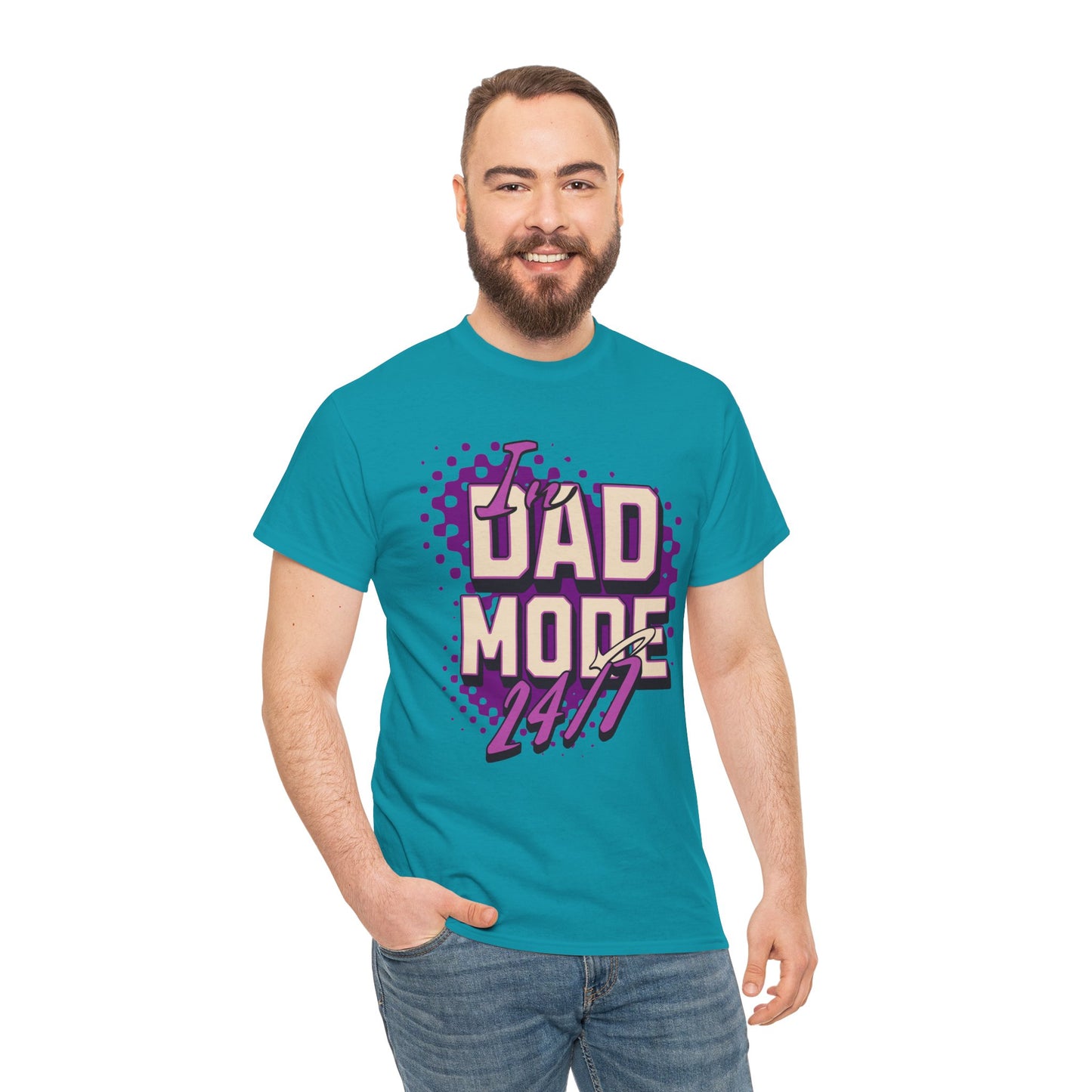 "DAD MODE" Unisex Heavy Cotton Tee