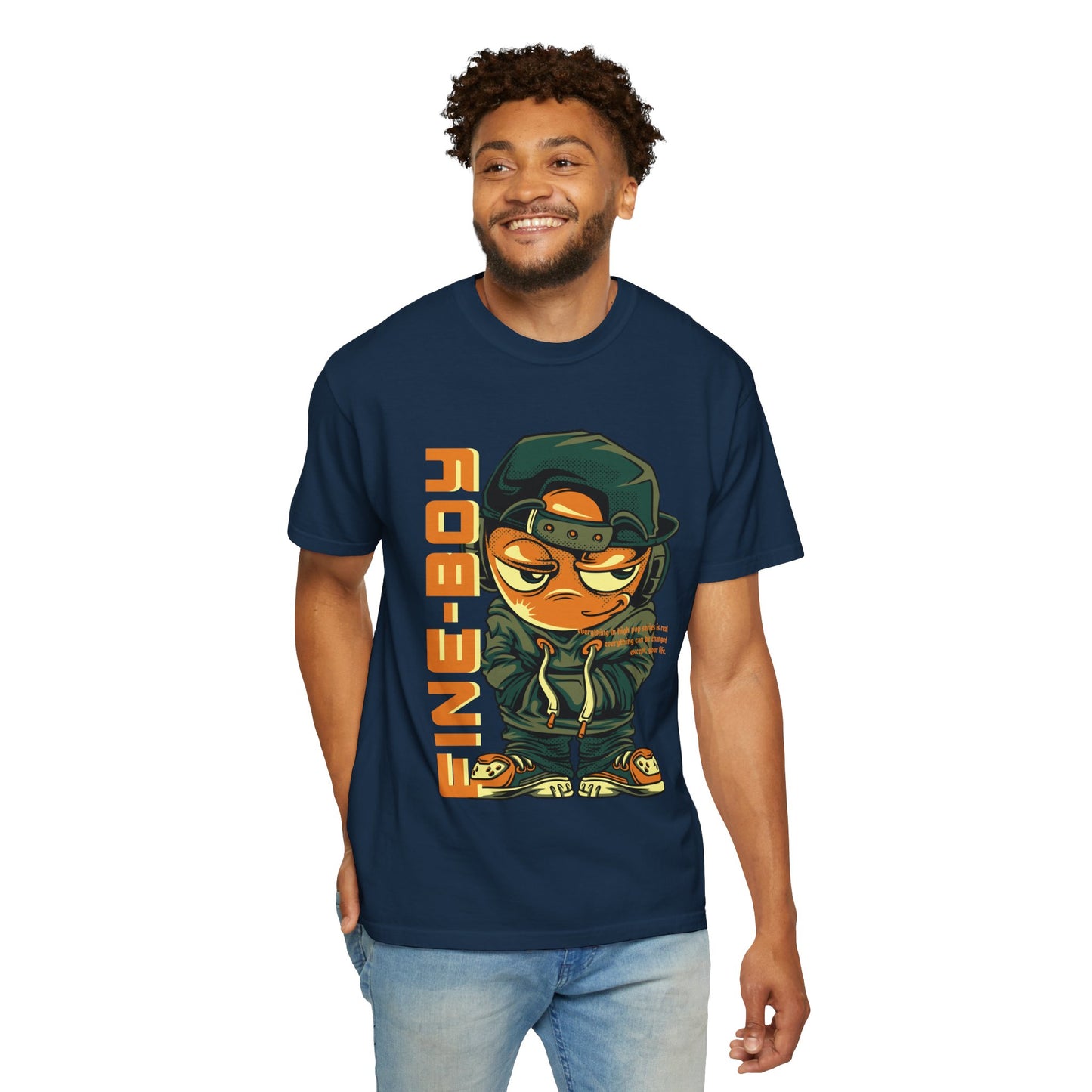 Streetwear Graphic Tee for Kids, Fine Boy Urban Style Shirt, Youth Fashion T-shirt, Trendy Gift for Birthdays, Cool Summer Look