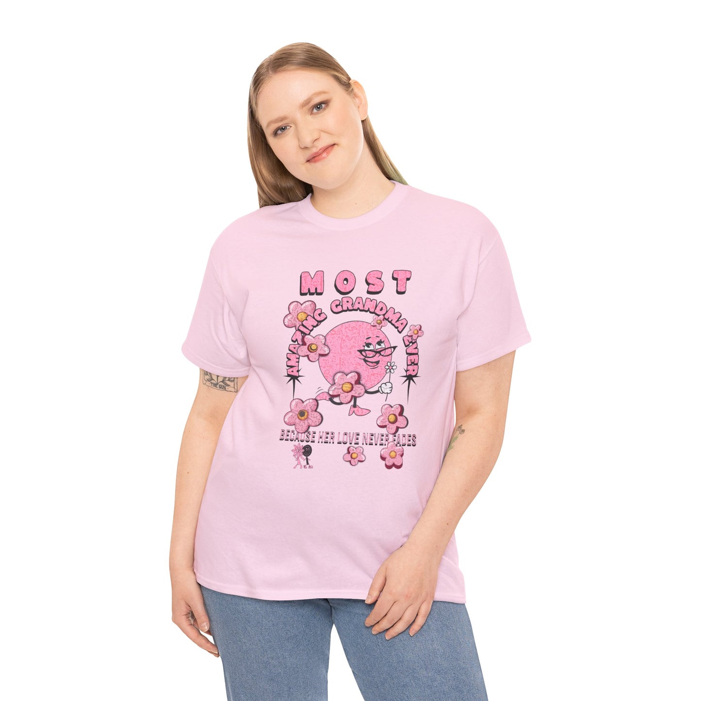 "MOST AMAZING GRANDMA"Unisex Heavy Cotton Tee