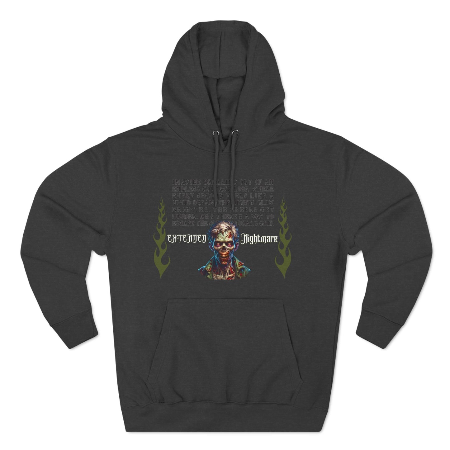 Extended Nightmare Three-Panel Fleece Hoodie