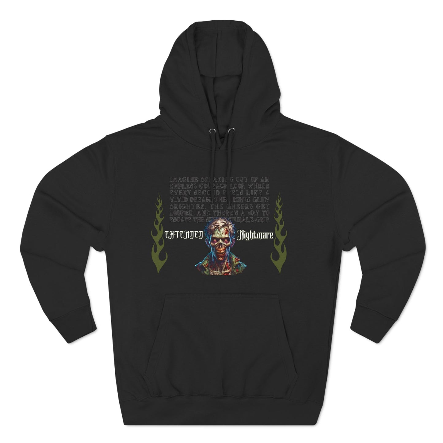 Extended Nightmare Three-Panel Fleece Hoodie