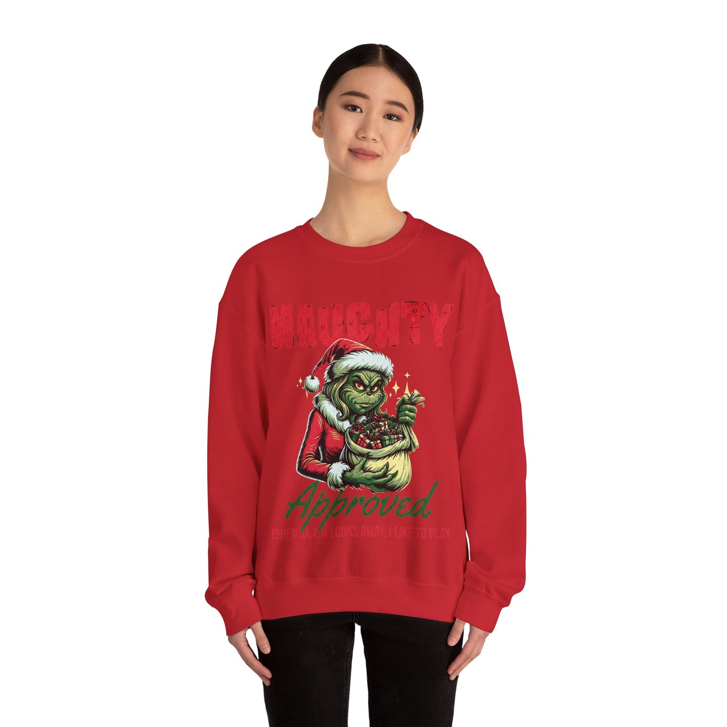 Grinch Woman Heavy Blend Crewneck Sweatshirt