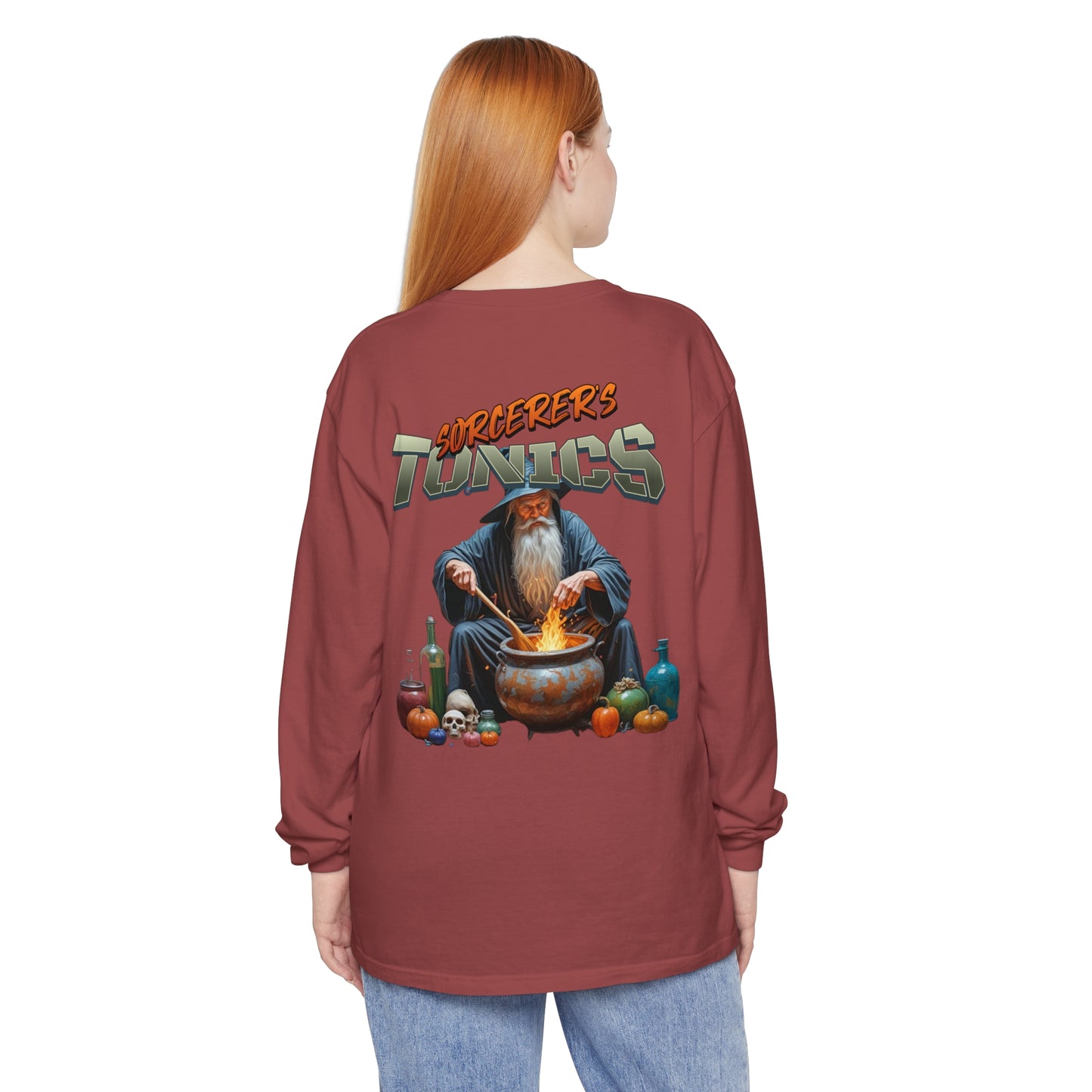 SORCERERS TONIC Unisex Garment-dyed Long Sleeve T-Shirt