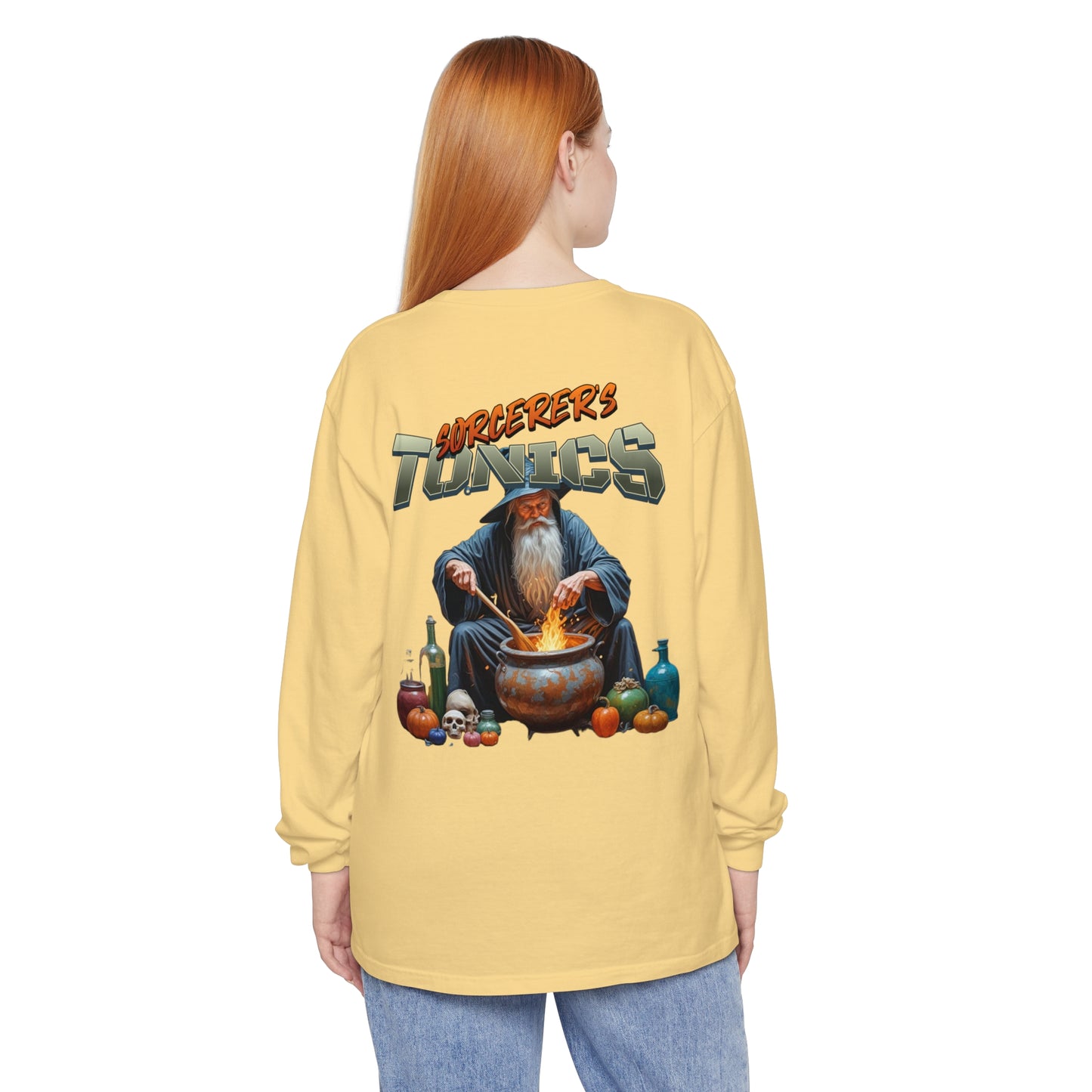 SORCERERS TONIC Unisex Garment-dyed Long Sleeve T-Shirt