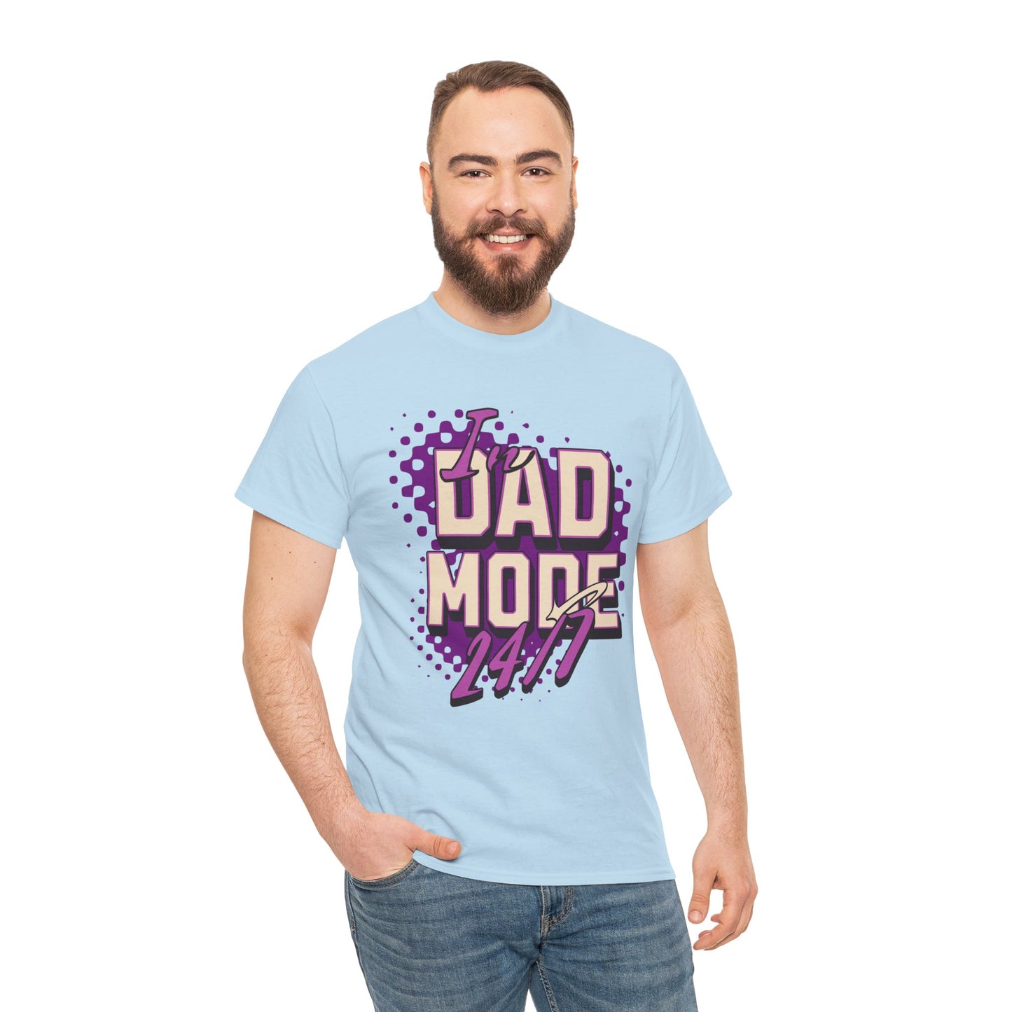 "DAD MODE" Unisex Heavy Cotton Tee