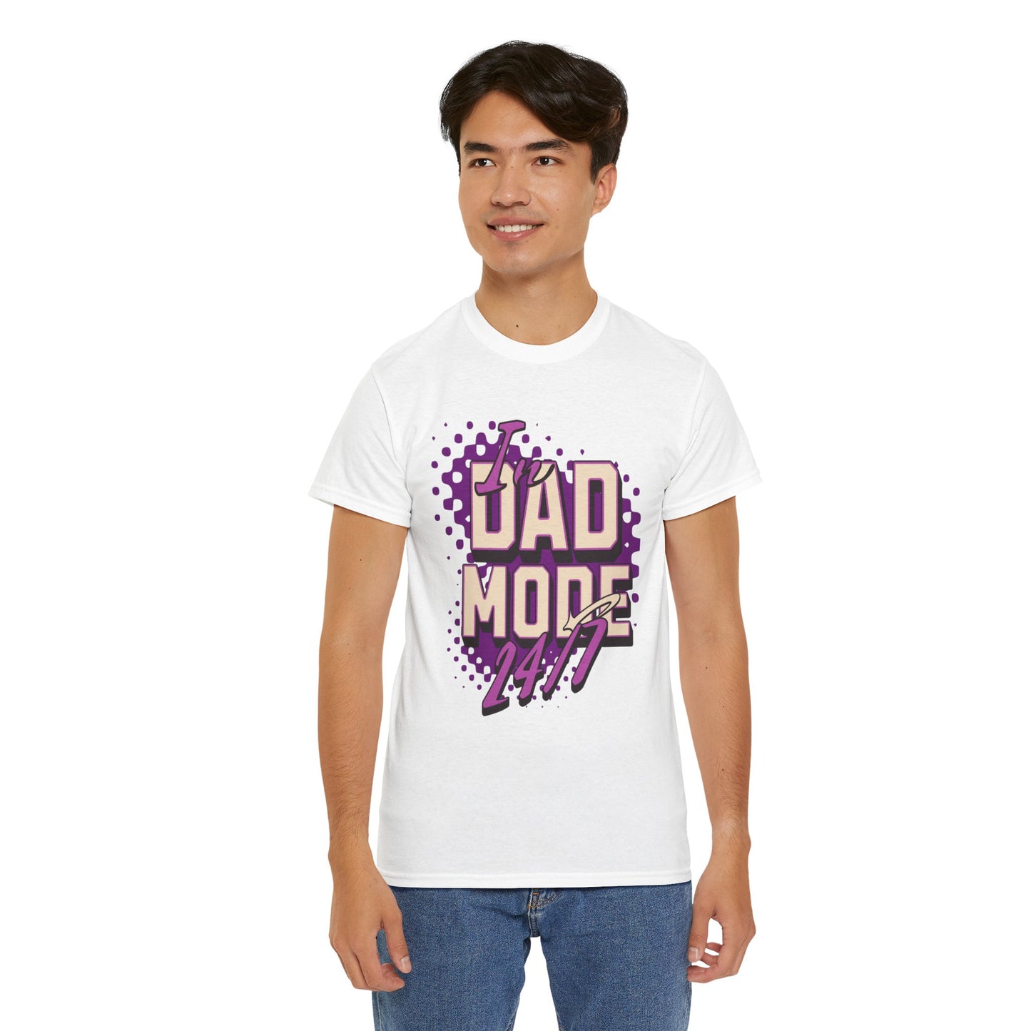 "DAD MODE" Unisex Heavy Cotton Tee