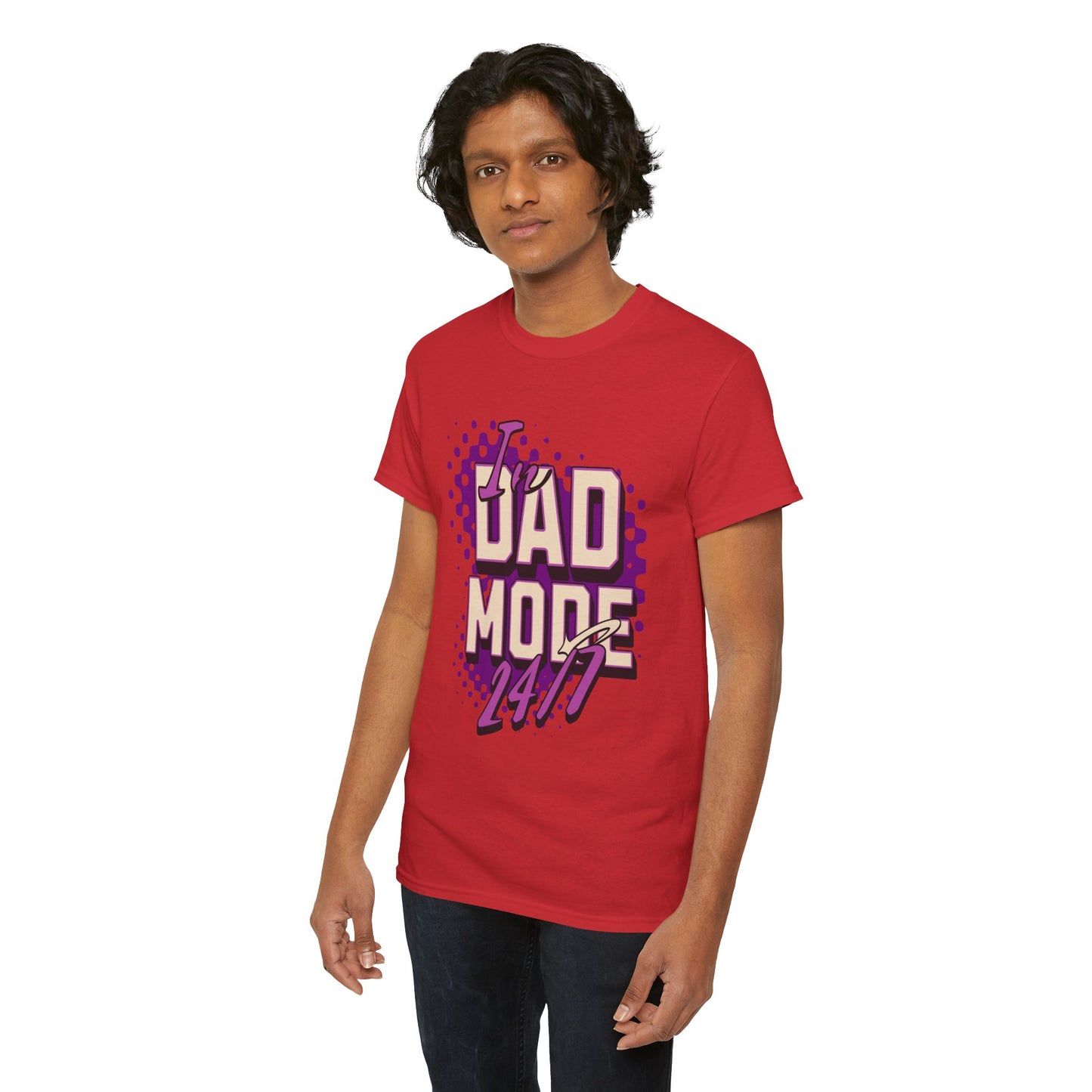 "DAD MODE" Unisex Heavy Cotton Tee