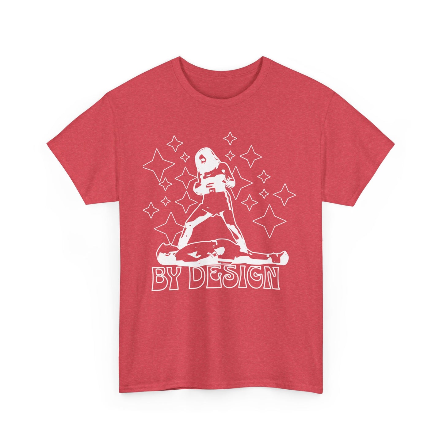 "BY DESIGN KNOCKOUT" Unisex Heavy Cotton Tee