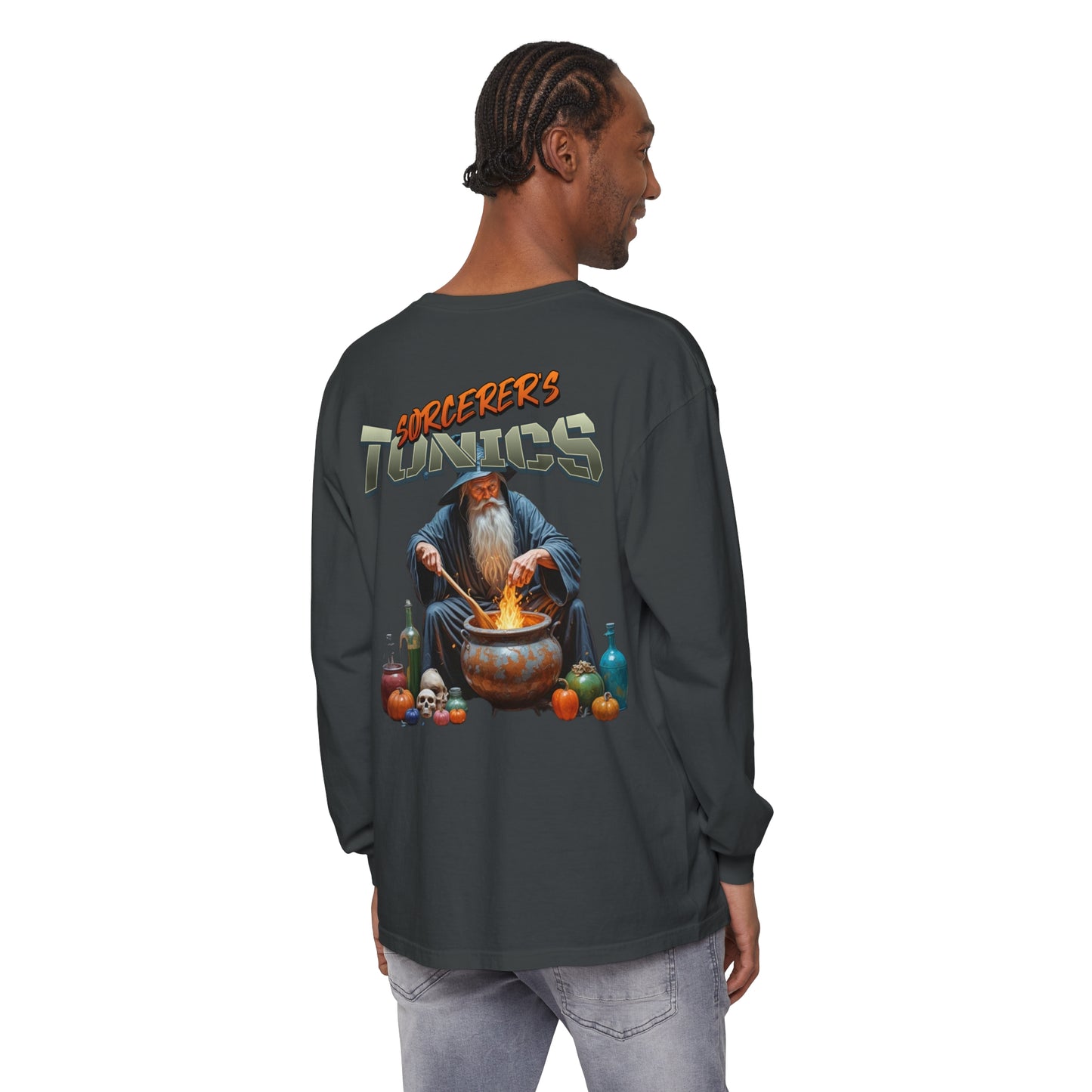 SORCERERS TONIC Unisex Garment-dyed Long Sleeve T-Shirt