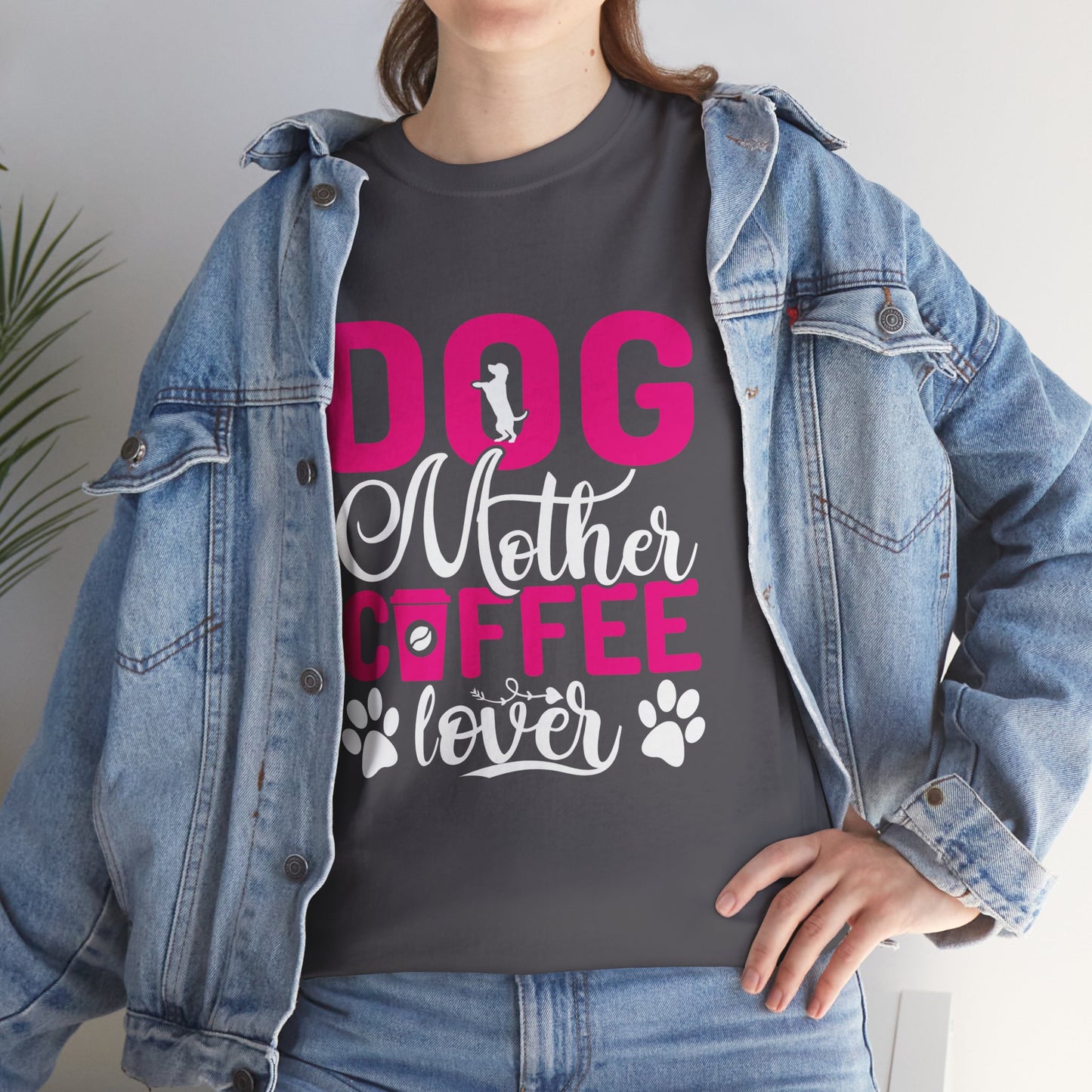 "DOG MOM" Unisex Heavy Cotton Tee