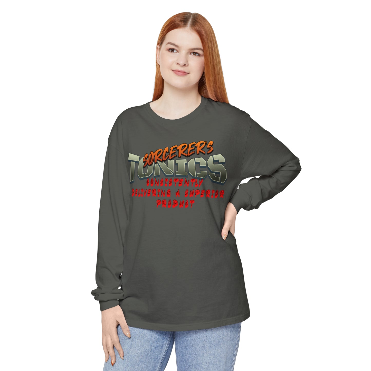 SORCERERS TONIC Unisex Garment-dyed Long Sleeve T-Shirt