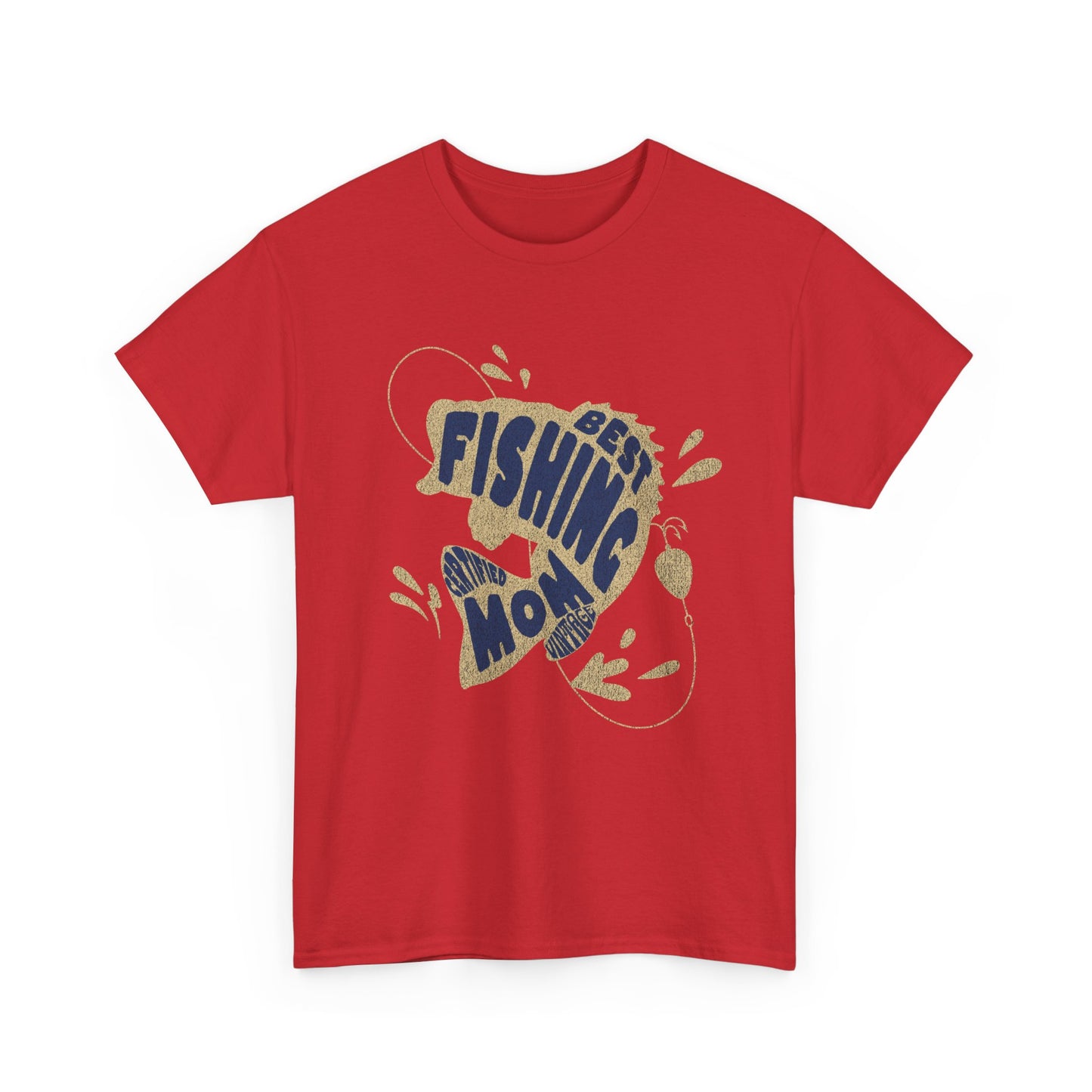 "CERTIFIEDFIED FISHING MOM" Unisex Heavy Cotton Tee