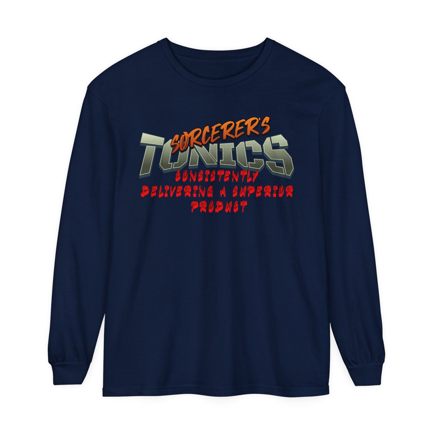 SORCERERS TONIC Unisex Garment-dyed Long Sleeve T-Shirt