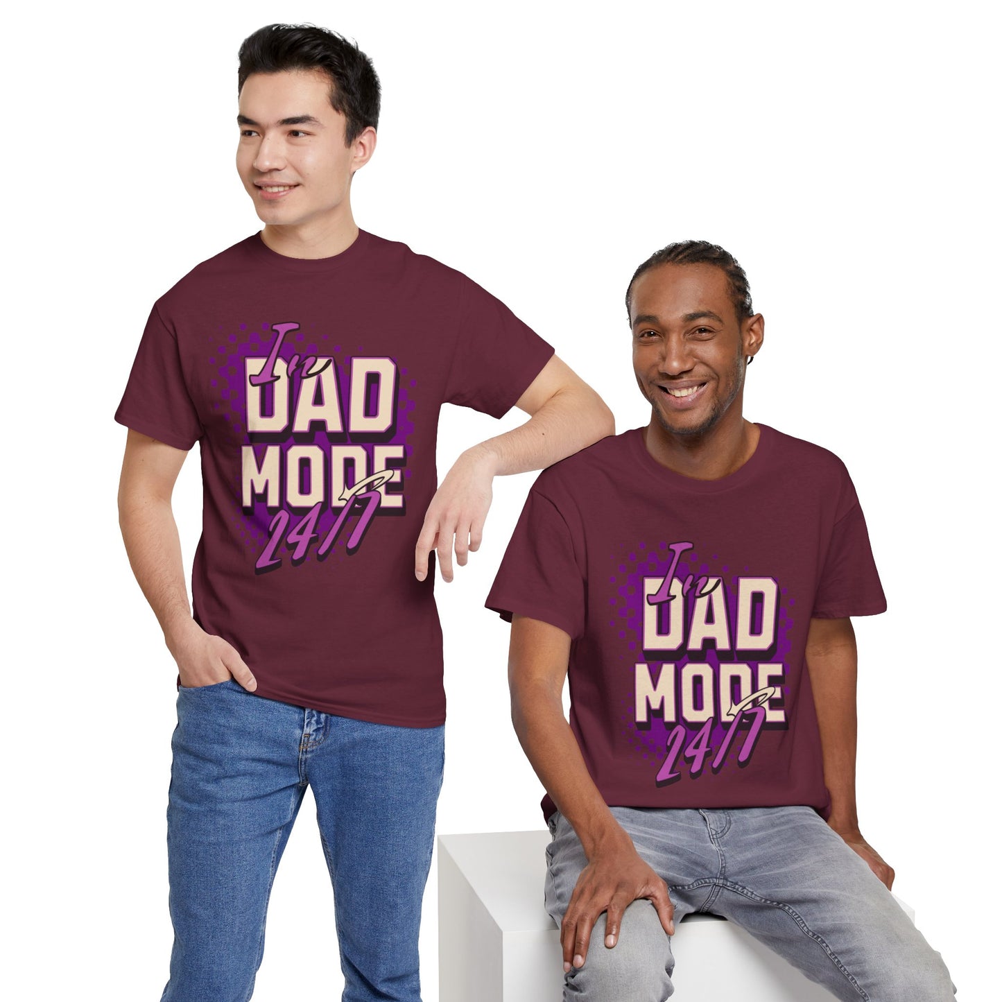 "DAD MODE" Unisex Heavy Cotton Tee