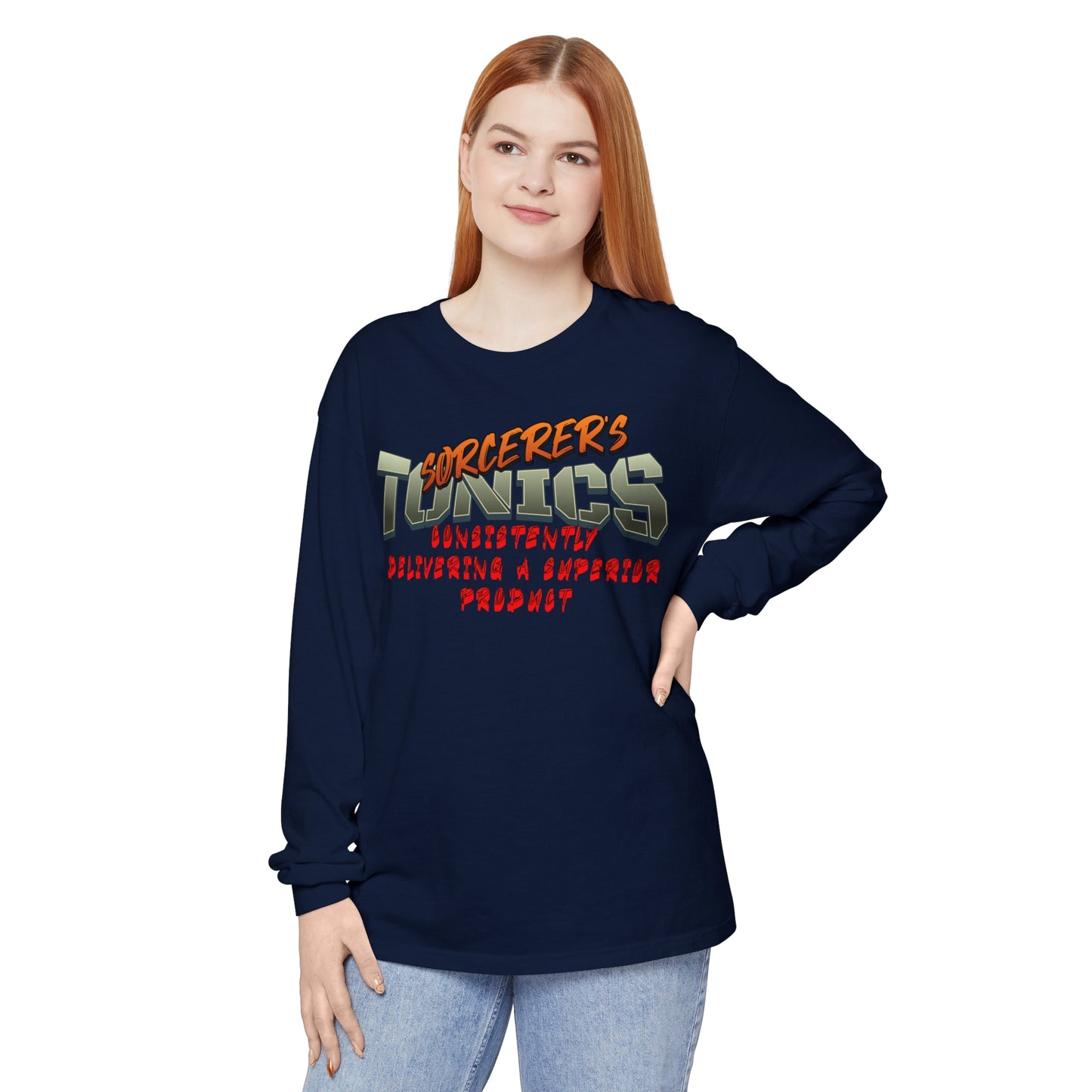 SORCERERS TONIC Unisex Garment-dyed Long Sleeve T-Shirt