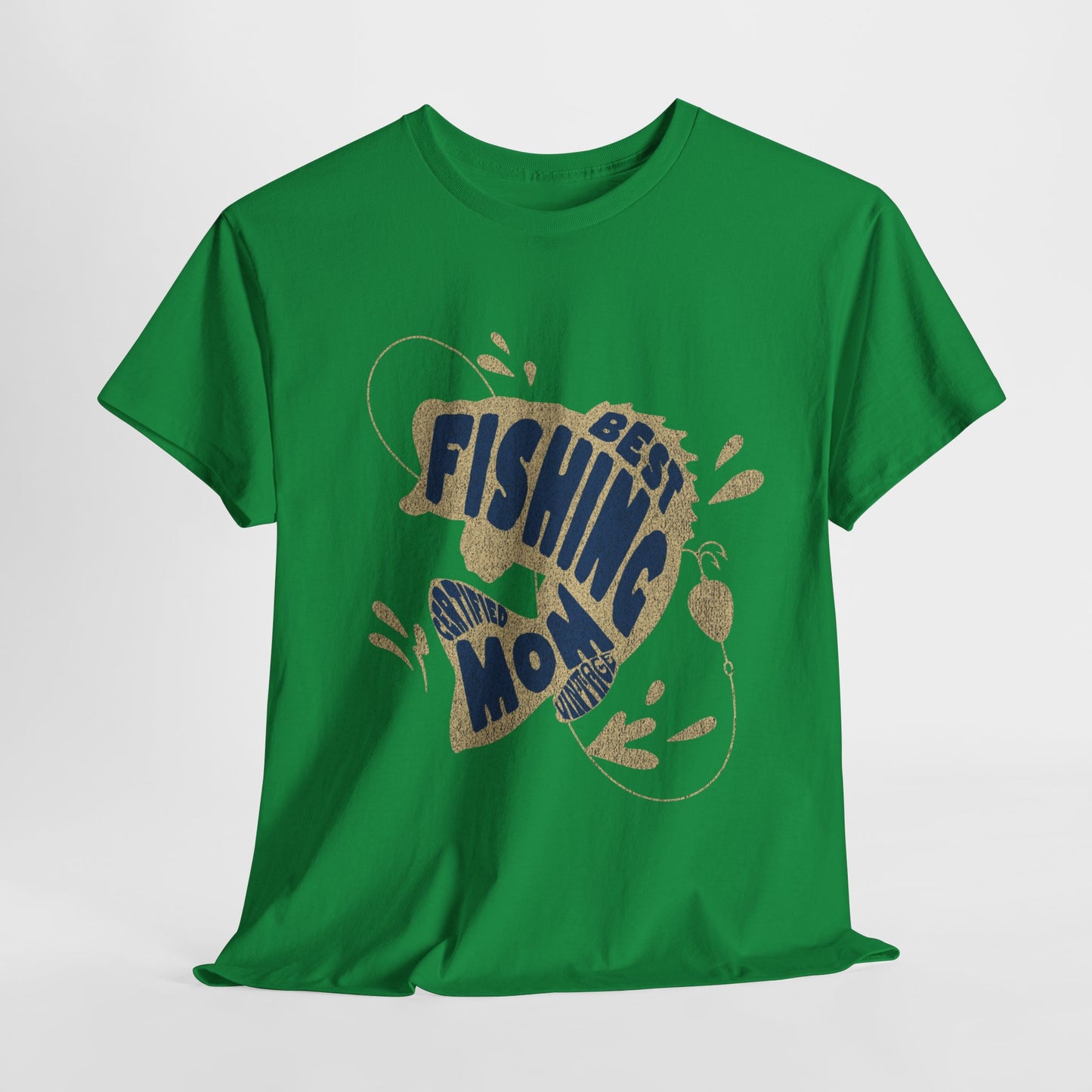 "CERTIFIEDFIED FISHING MOM" Unisex Heavy Cotton Tee