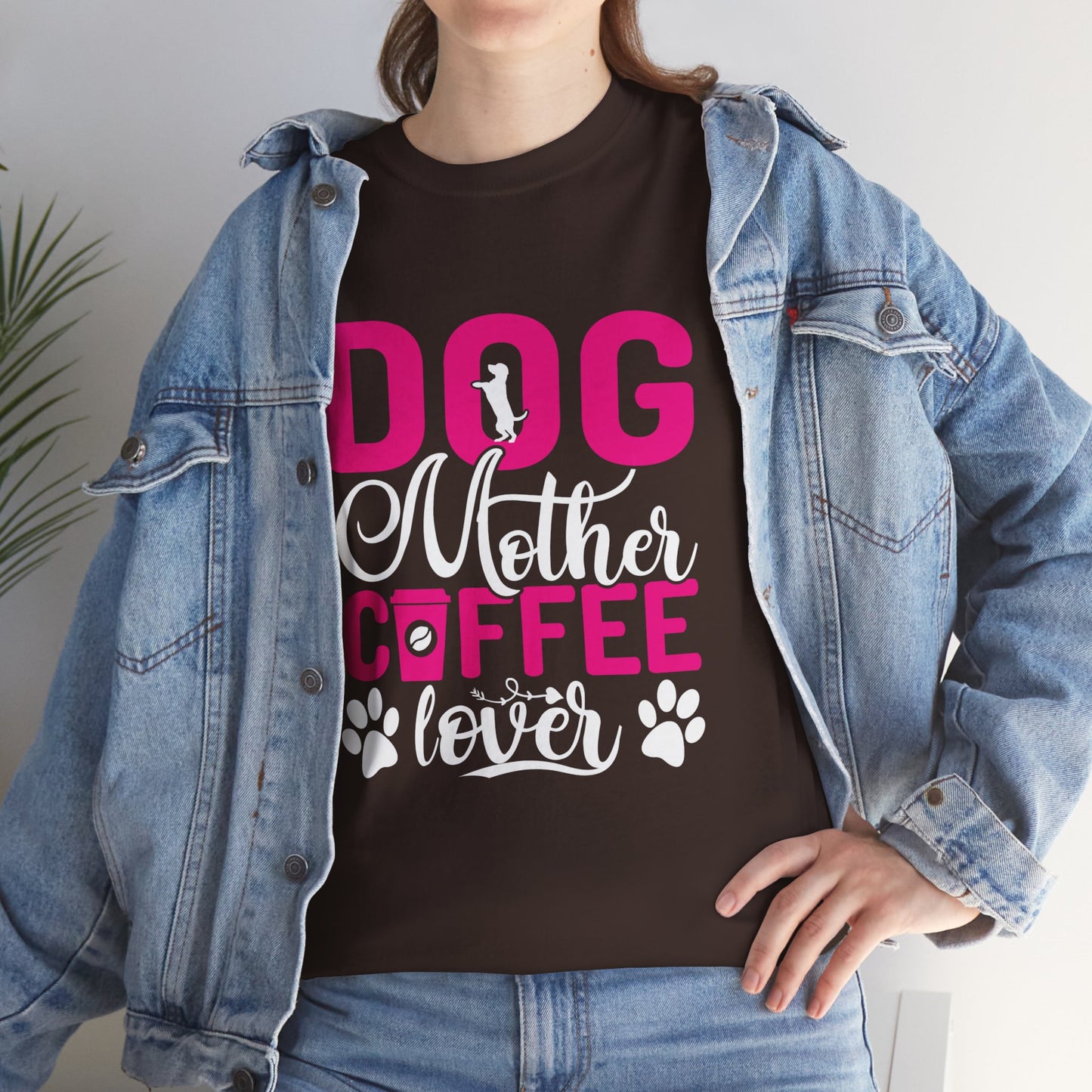 "DOG MOM" Unisex Heavy Cotton Tee