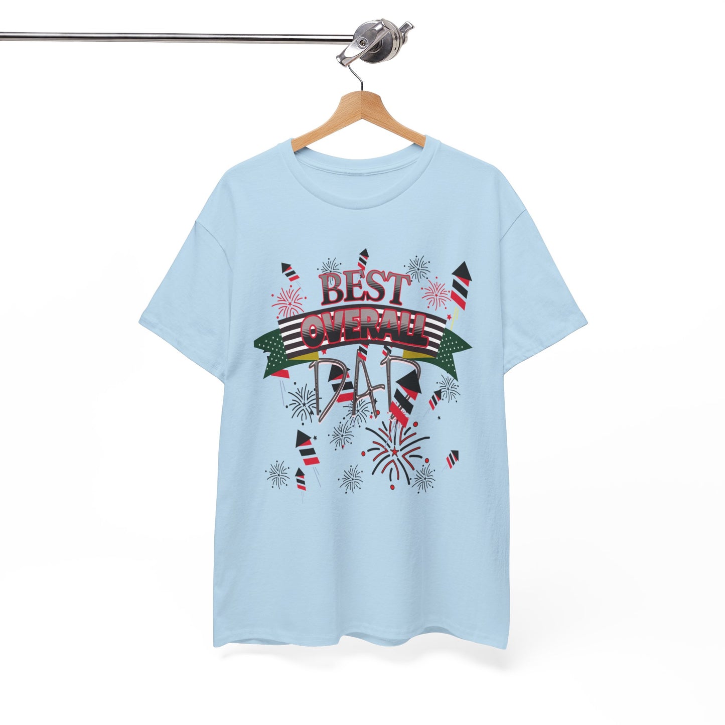 "BEST OVERALL DAD" Unisex Heavy Cotton Tee