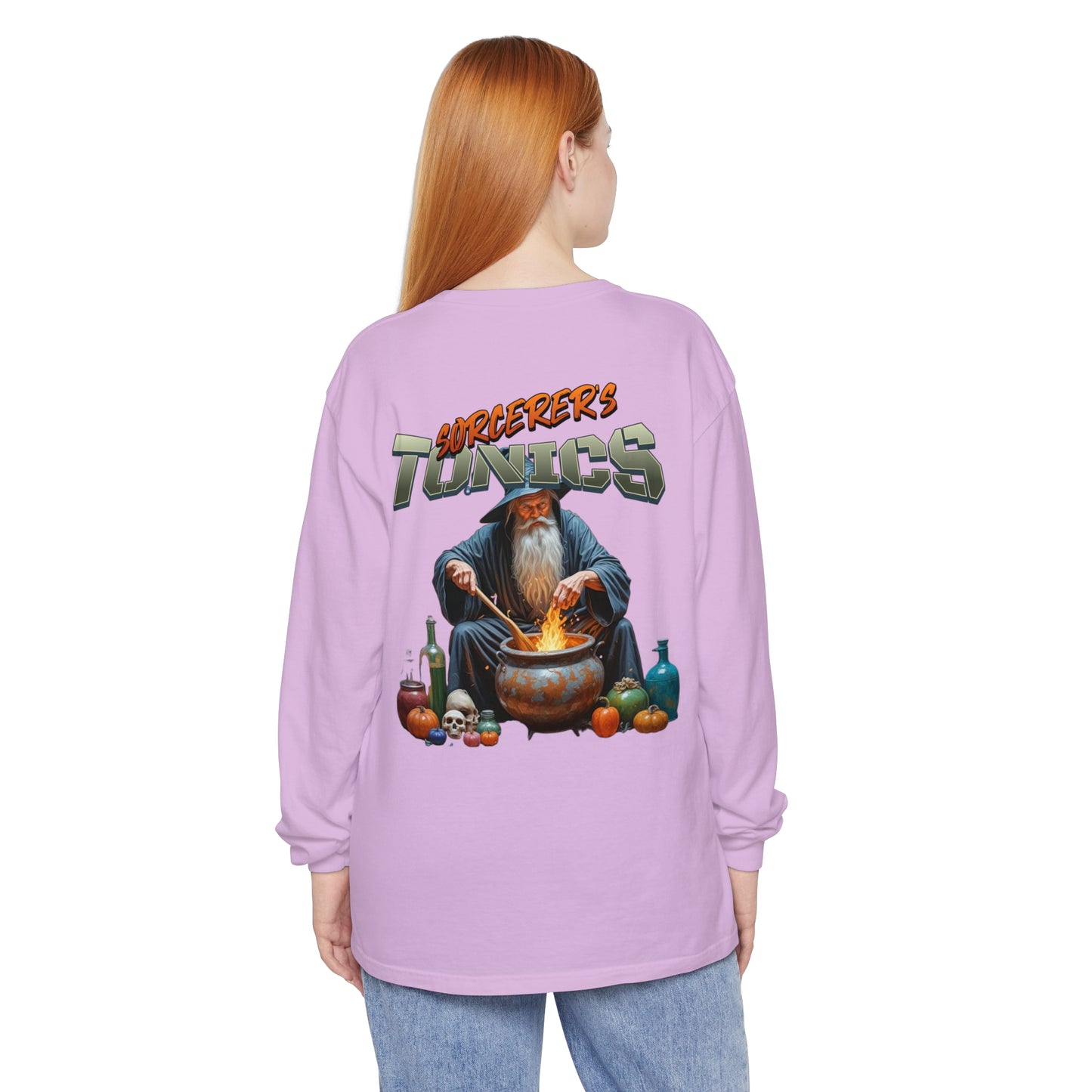 SORCERERS TONIC Unisex Garment-dyed Long Sleeve T-Shirt