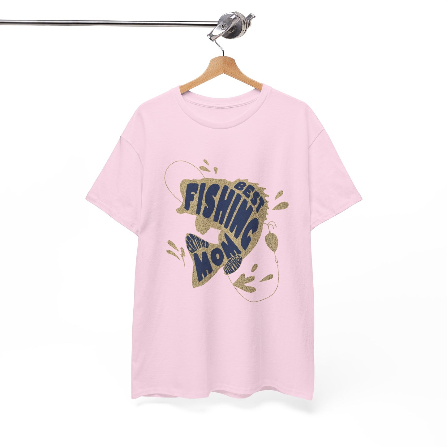 "CERTIFIEDFIED FISHING MOM" Unisex Heavy Cotton Tee