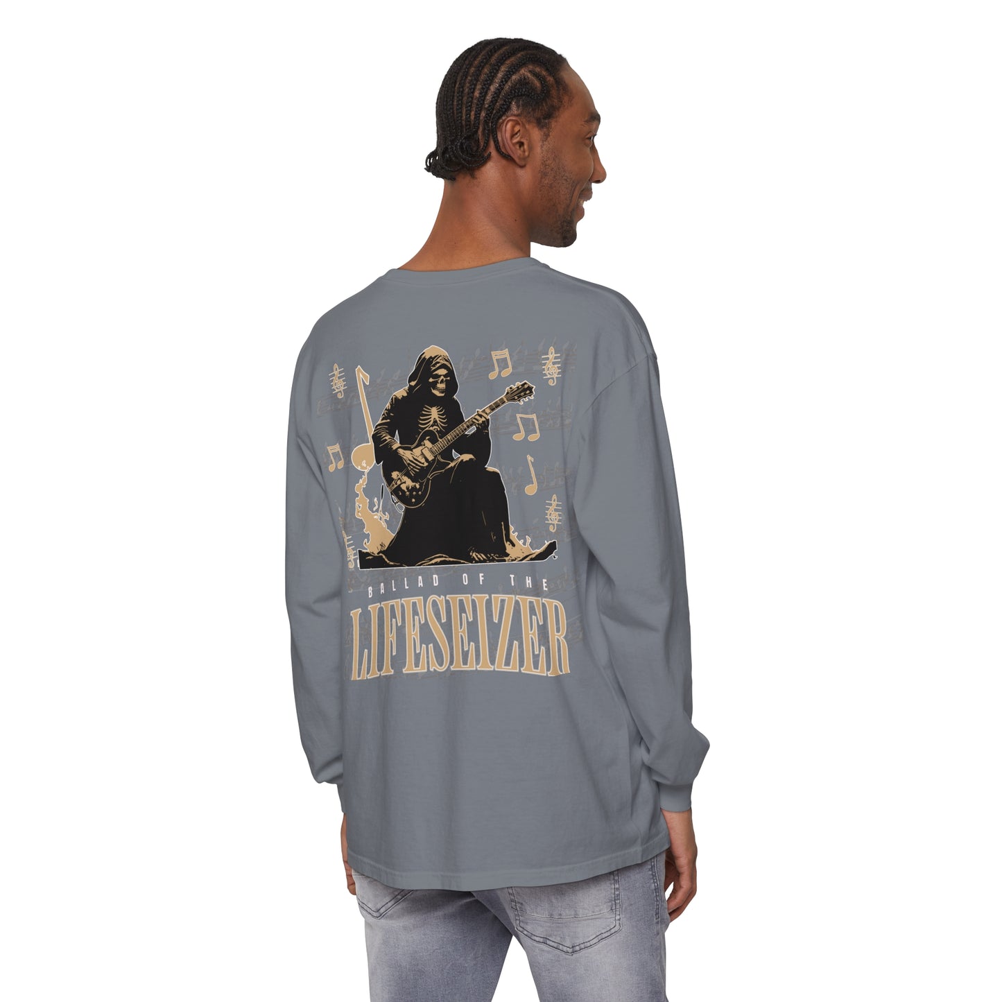 BALLAD OF THE LIFESEIZER Unisex Garment-dyed Long Sleeve T-Shirt