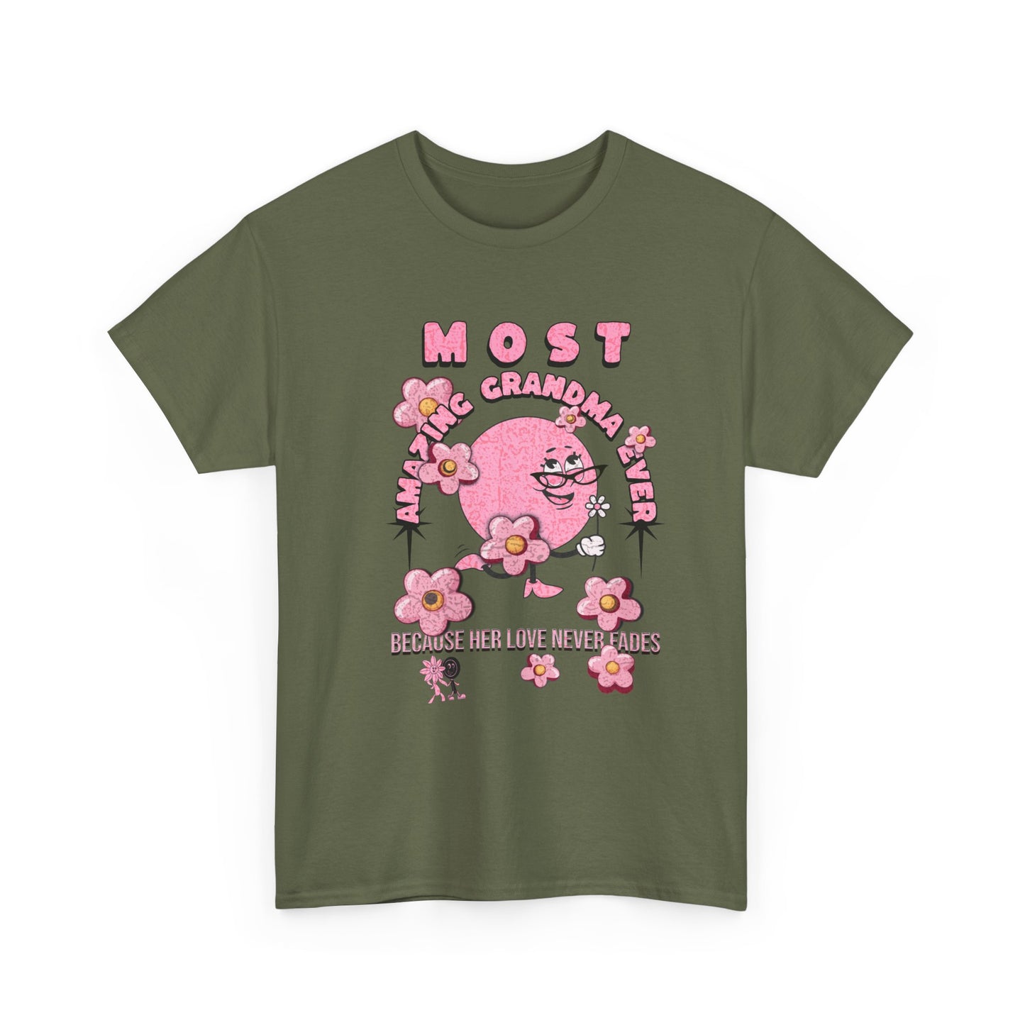 "MOST AMAZING GRANDMA"Unisex Heavy Cotton Tee