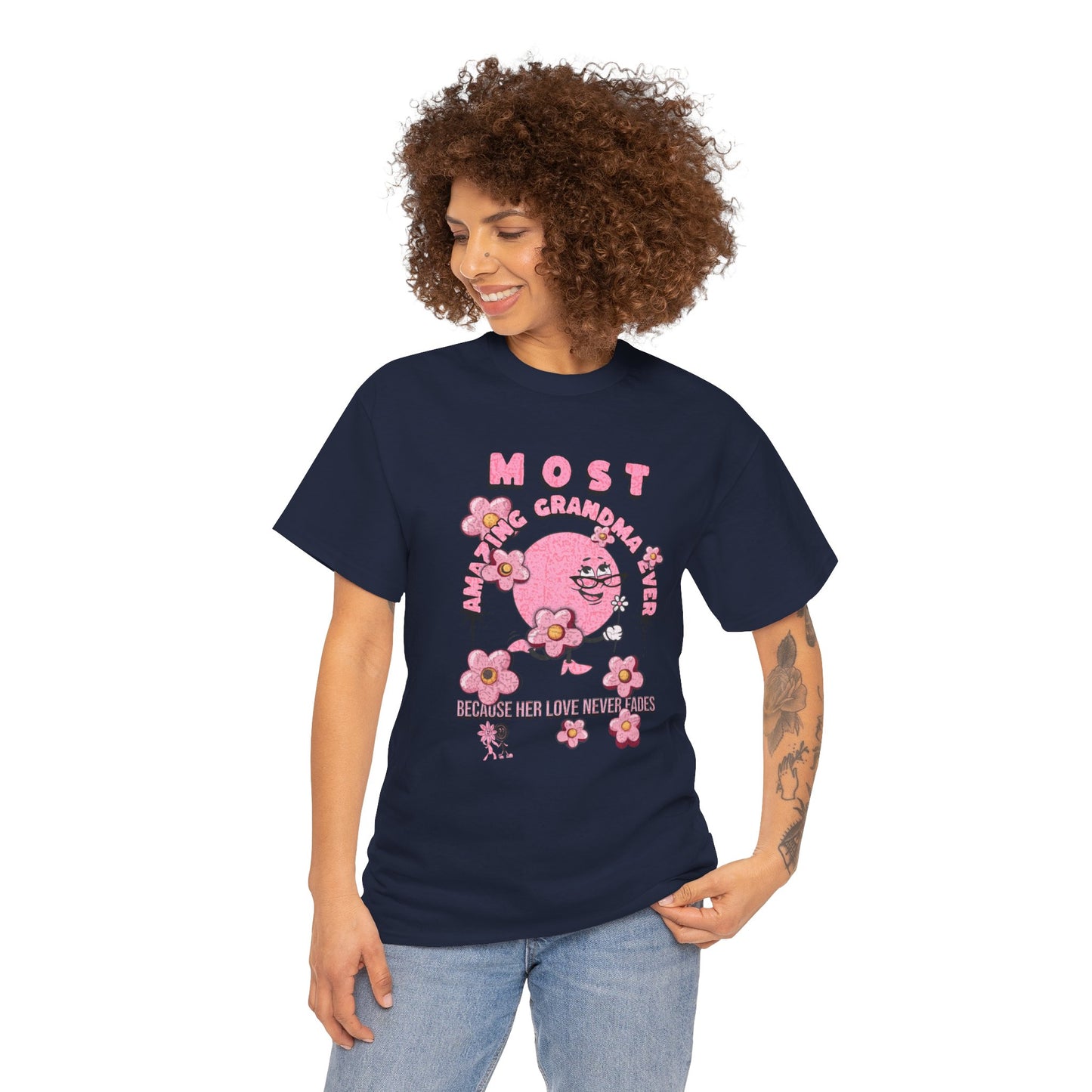 "MOST AMAZING GRANDMA"Unisex Heavy Cotton Tee