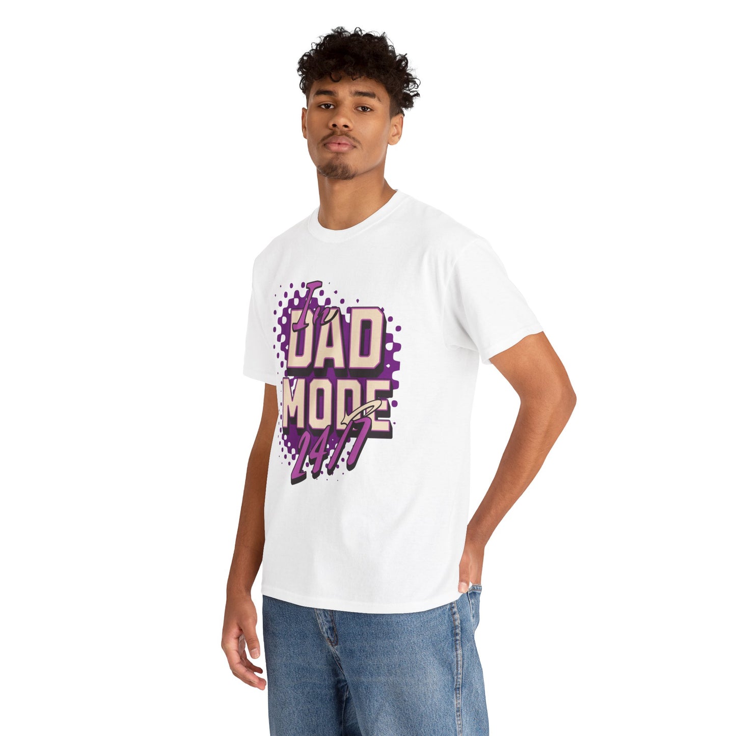 "DAD MODE" Unisex Heavy Cotton Tee