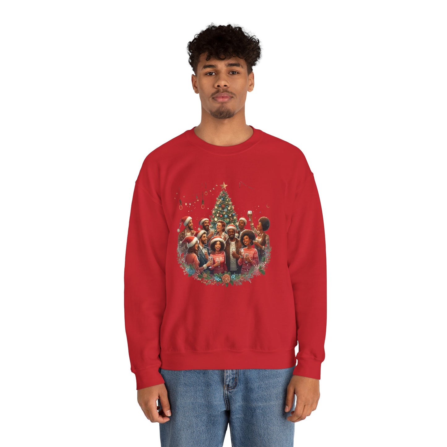Festive Family Reunion Sweatshirt - Holiday Cheer Crewneck