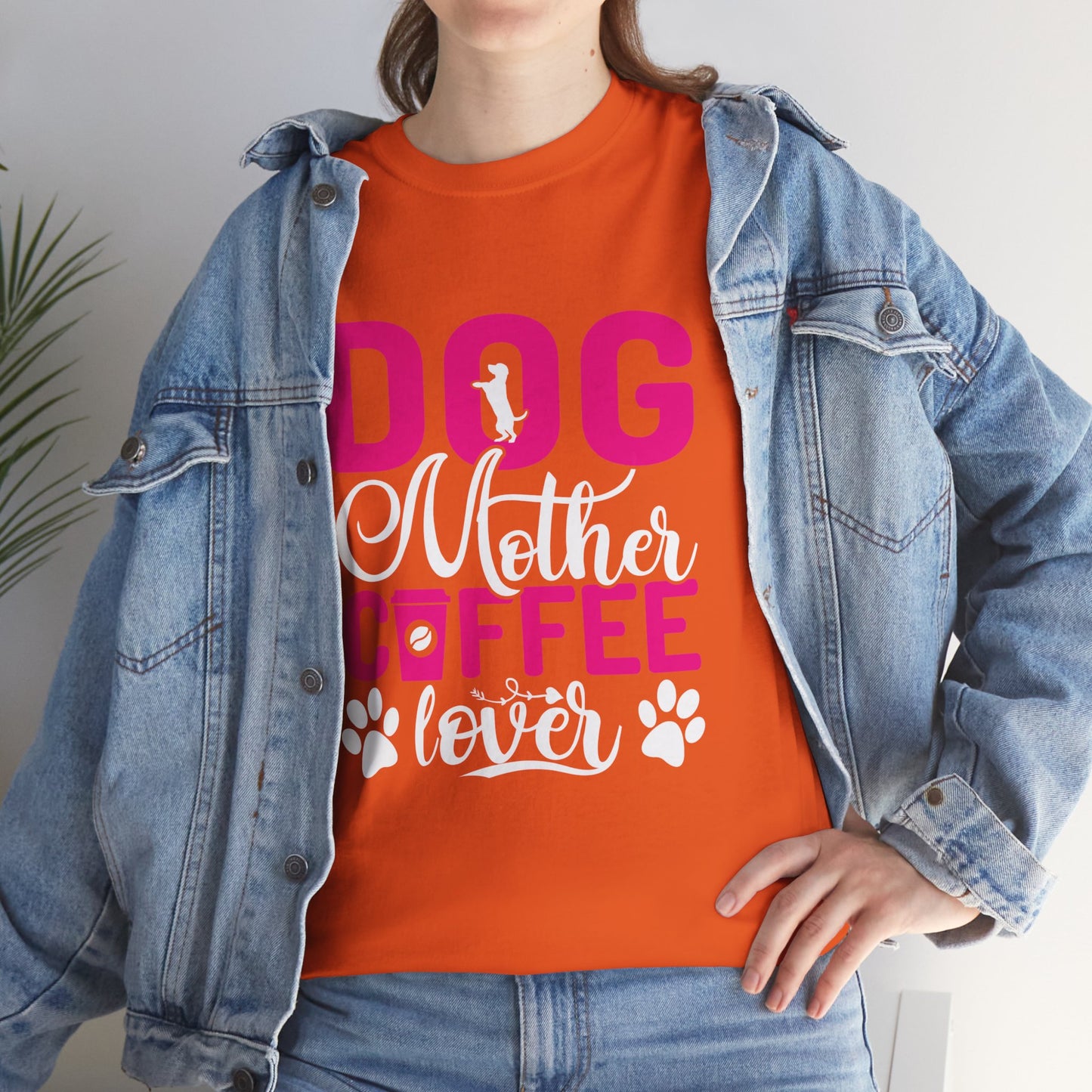 "DOG MOM" Unisex Heavy Cotton Tee