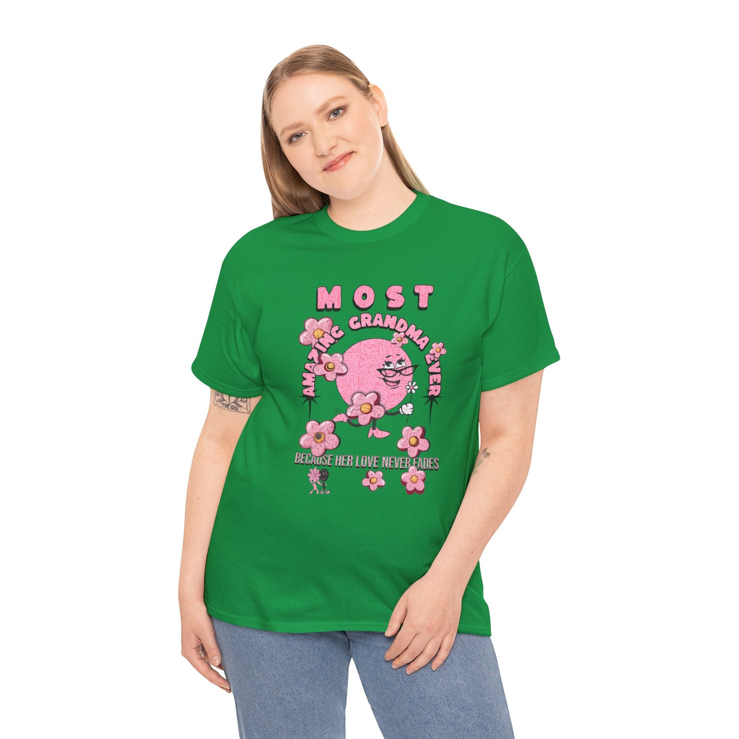 "MOST AMAZING GRANDMA"Unisex Heavy Cotton Tee