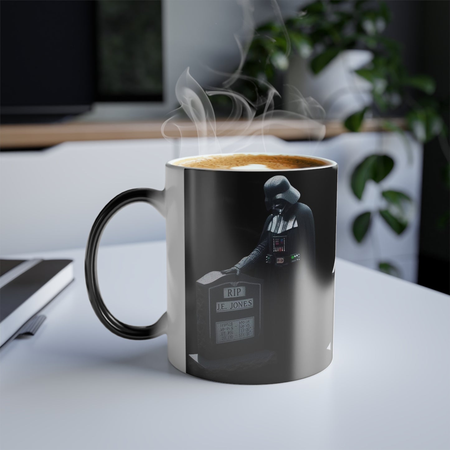 Mug - Darth Vader Mourning James Earl Jones Tombstone 11oz Color Morphing