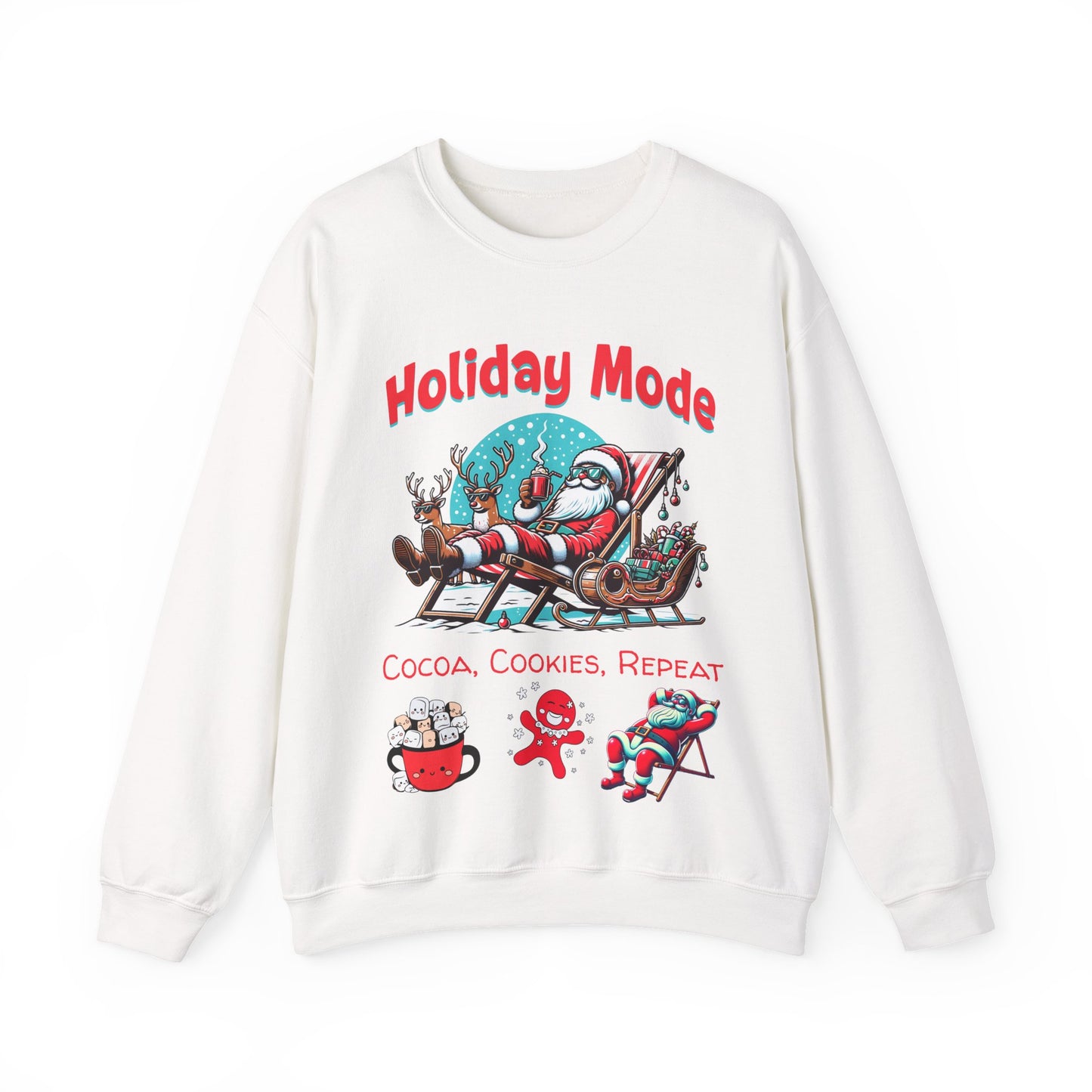 Santa Sipping Cocoa Unisex Sweatshirt