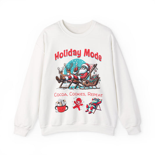 Santa Sipping Cocoa Unisex Sweatshirt