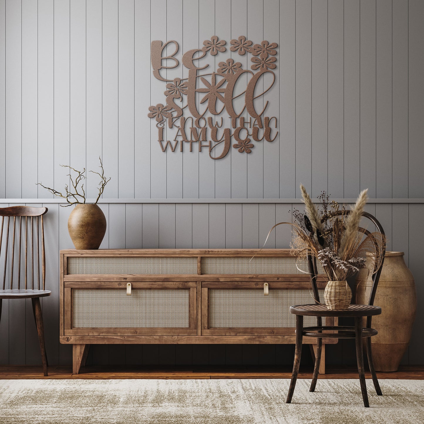 Be Still Religous Die Cut Metal Design