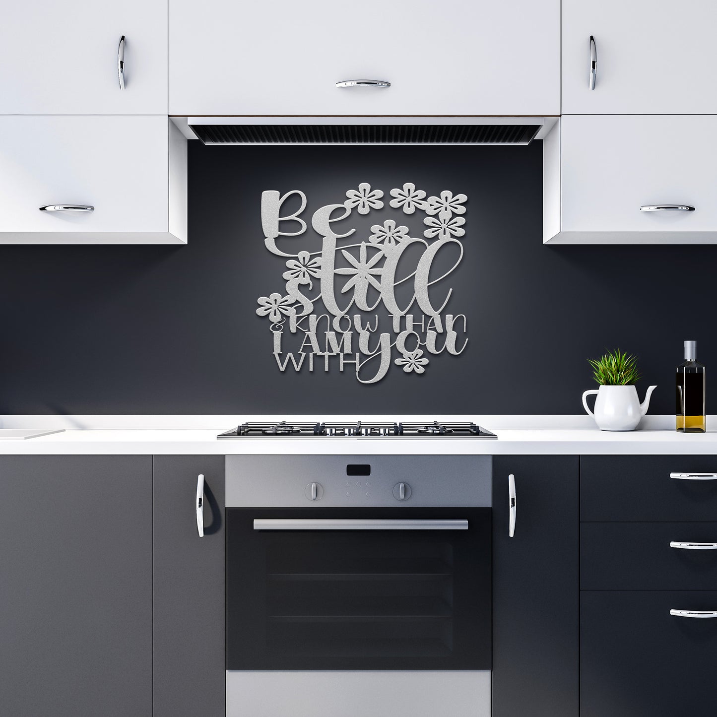 Be Still Religous Die Cut Metal Design