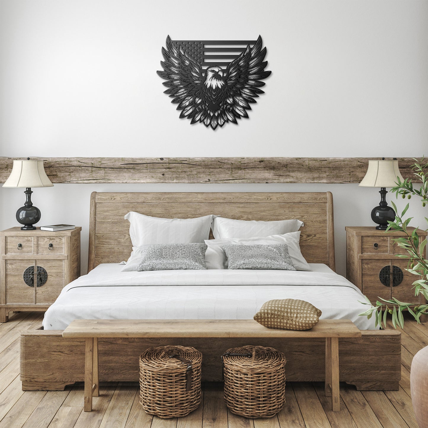 Liberty Eagle Die-Cut Metal Sign