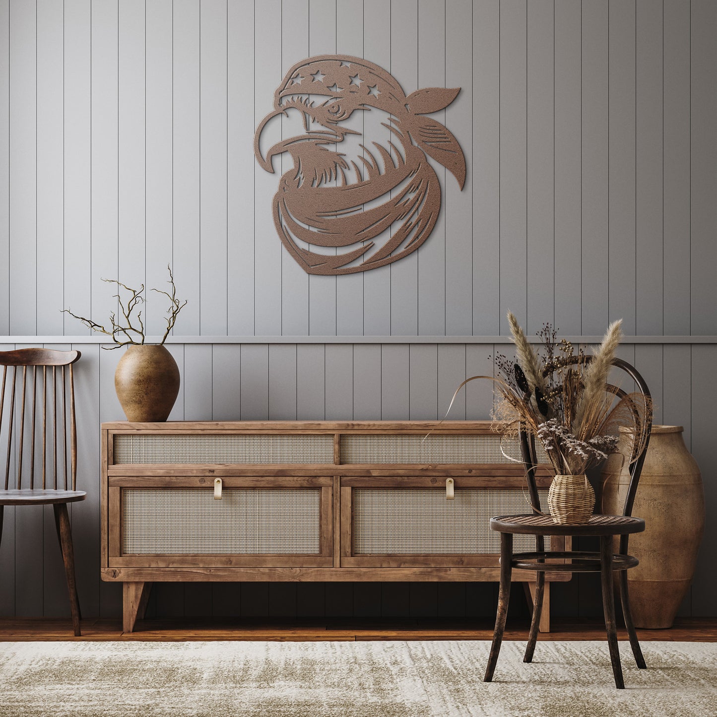 Patriot Bird Die Cut Metal