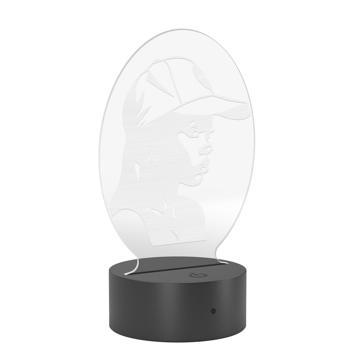 Vertical Oval Acrylic LED Sign