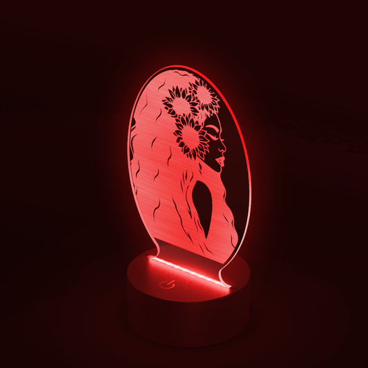 Vertical Oval Acrylic LED Sign