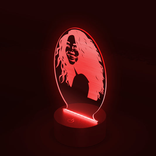 Vertical Oval Acrylic LED Sign