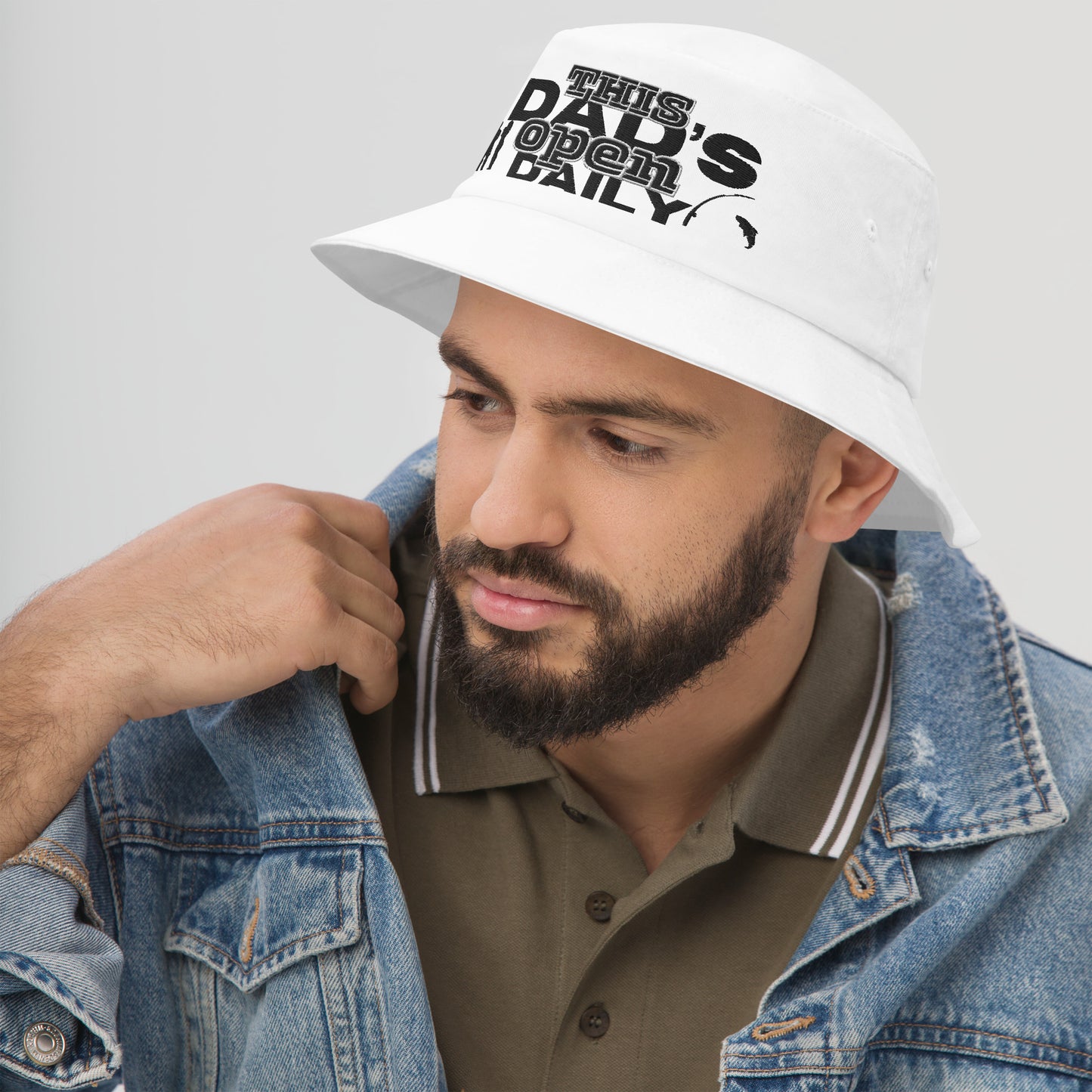 "OPEN DAILY DAD"Bucket Hat