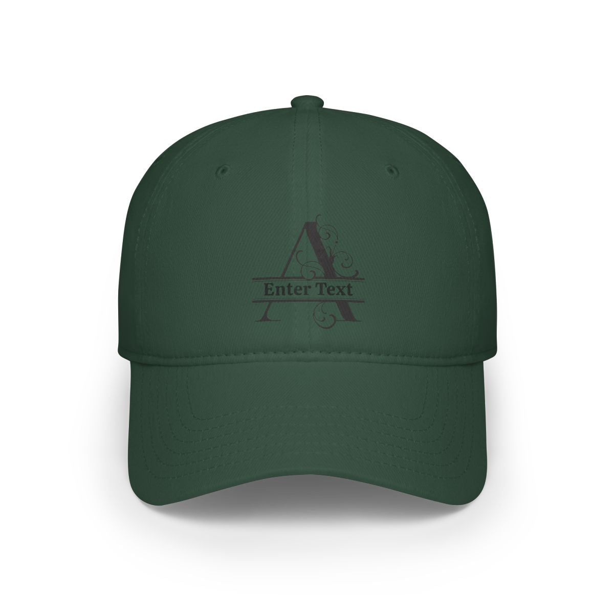 Customizable Monogram Low Profile Baseball Cap